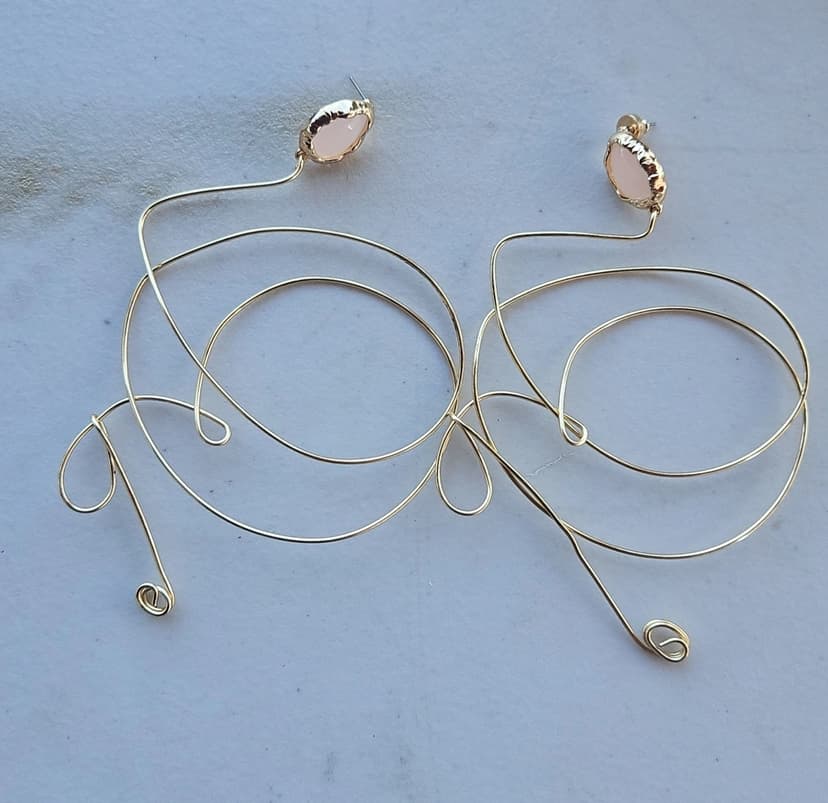 The Pastel Scribble Hoops